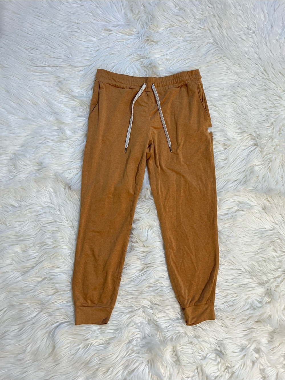 Vuori Burnt Orange Track Joggers with Drawstring